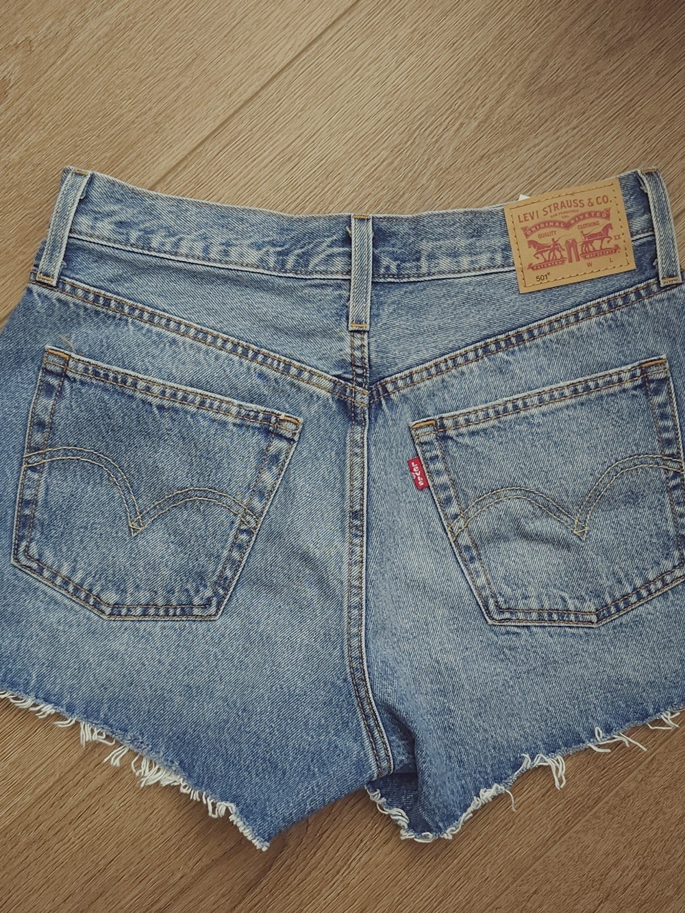Levi's Women's Blue Denim Cutoff Shorts
